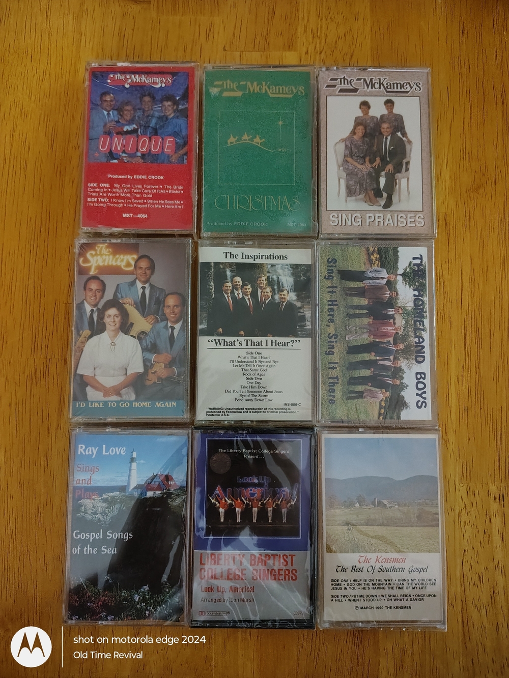 McKameys Spencers Inspirations Southern Gospel 9 Cassette Tape Lot Sealed NOS